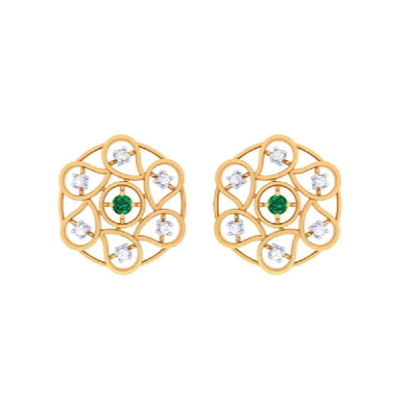 Women’s hoop earrings-Illusionary Gold Earrings