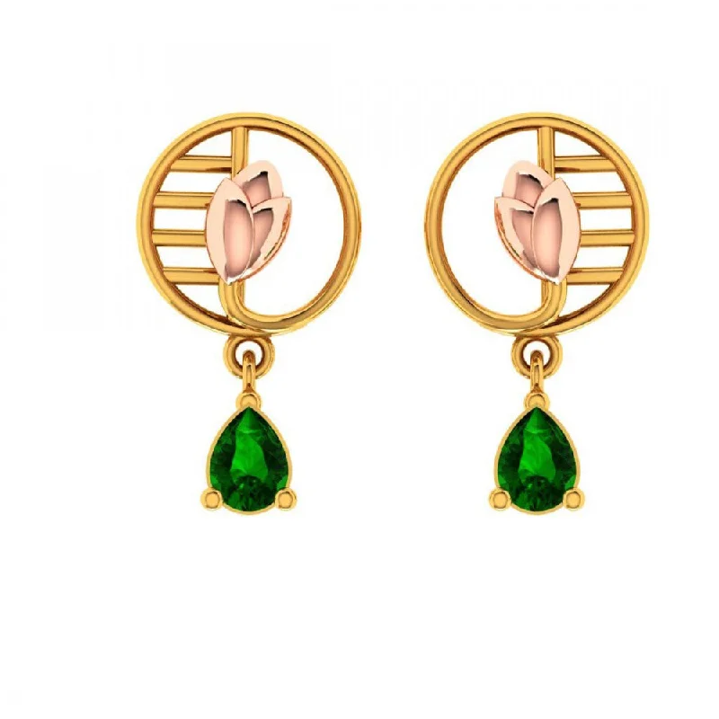 Women’s affordable earrings-14KT (585) Yellow Gold Earrings For Women