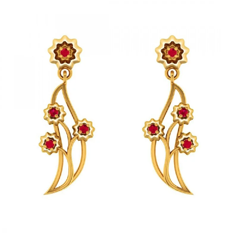 Women’s boho earrings-14KT (585) Yellow Gold Earrings For Women