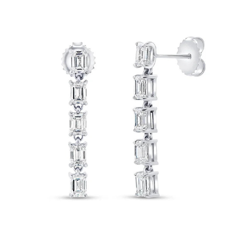 Women’s dangling crystal earrings-Uneek Gatsby Collection Dangle Earrings