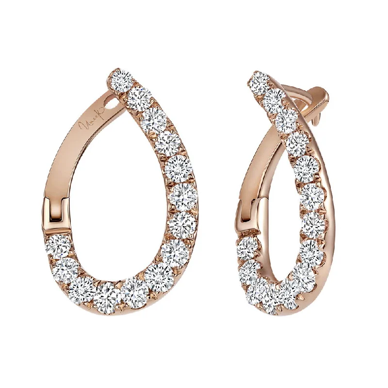 Women’s luxurious earrings-Uneek Chatterley Collection Hoop Earrings