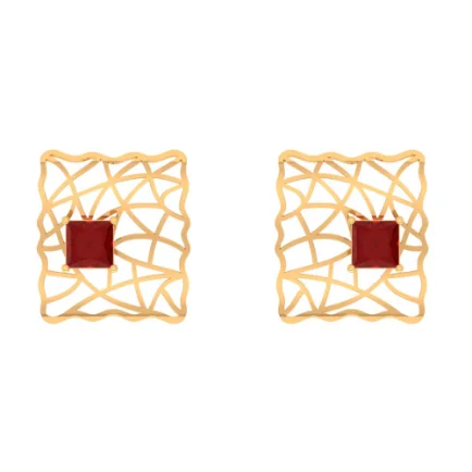 Women’s dangling crystal earrings-Geometric Stud Earrings