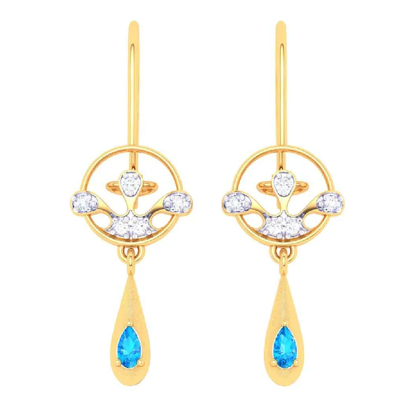 Women’s birthstone earrings-22k Latest Design Of Gold Earrings For The Rainy Season