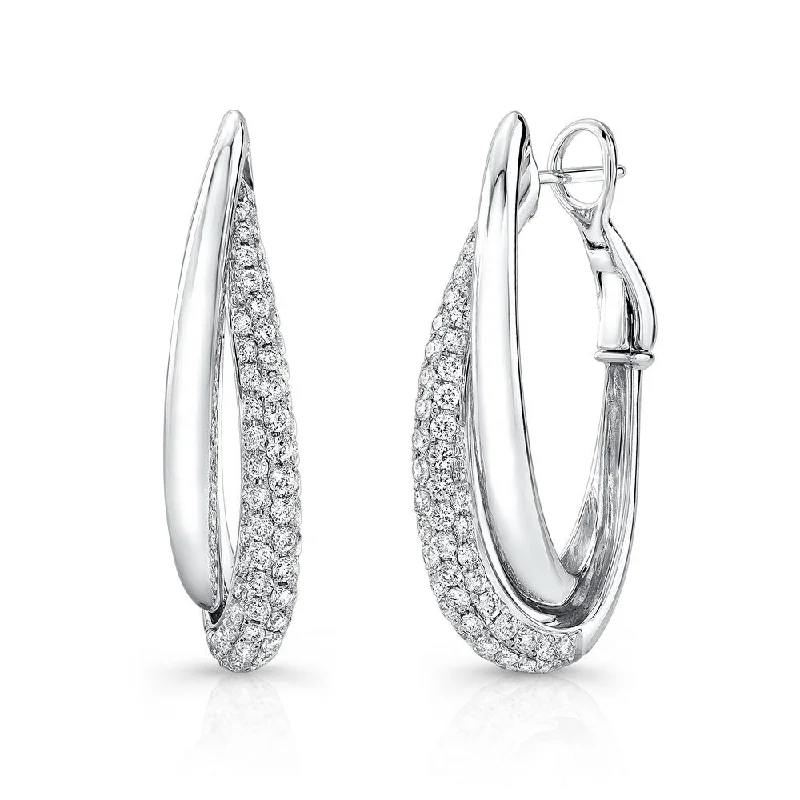 Women’s luxury gold earrings-Uneek Chatterley Collection Multi-Row Hoop Earrings