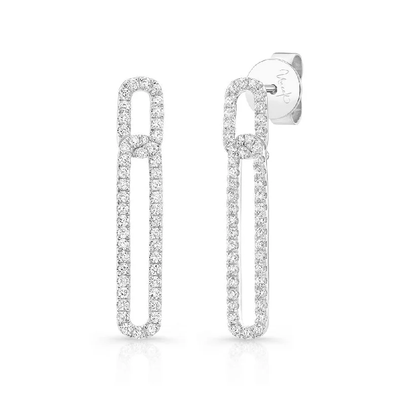 Women’s diamond drop earrings-Uneek Legacy Collection Drop Earrings