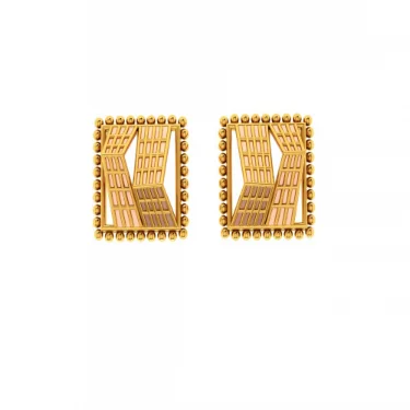 Women’s party earrings-14KT (585) Yellow Gold Earrings For Women