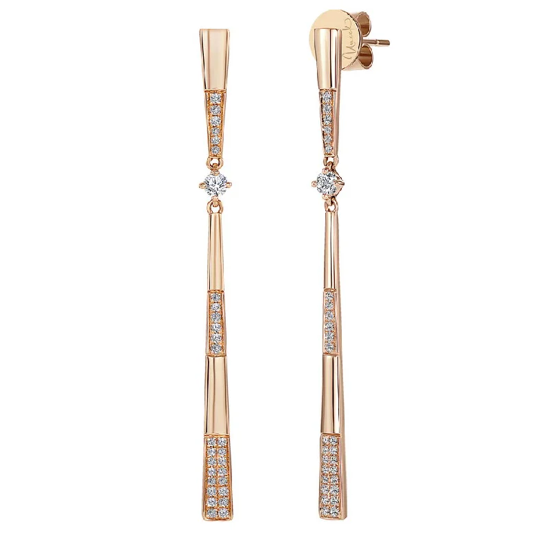 Women’s adjustable earrings-Uneek Gatsby Collection Drop Earrings