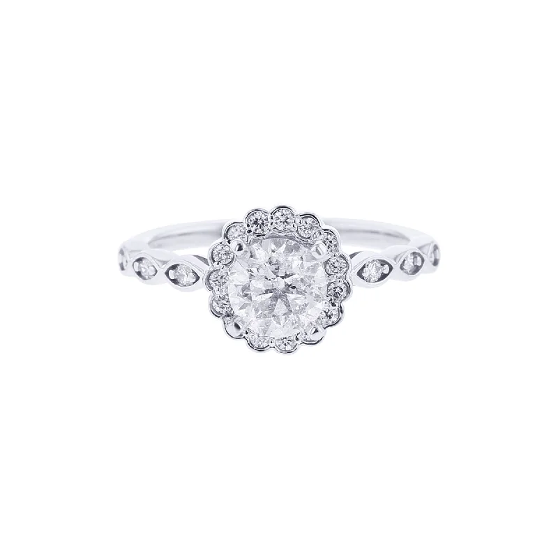 Women’s simple engagement rings-Madison Ready for Love Diamond Engagement Ring