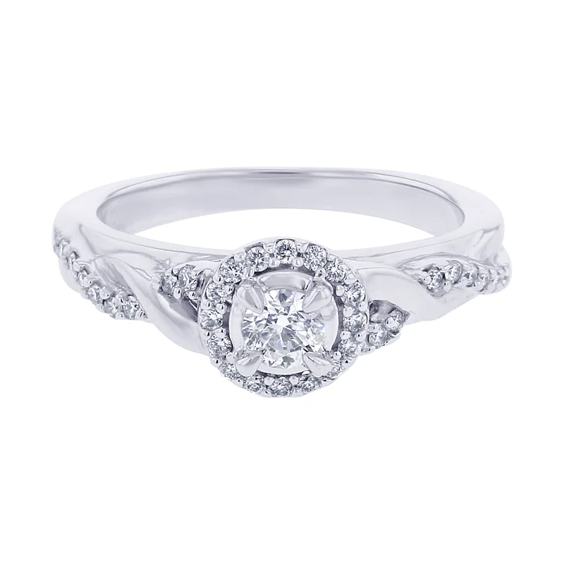 Women’s designer engagement rings-Miraculous Mirage Ready for Love Diamond Engagement Ring