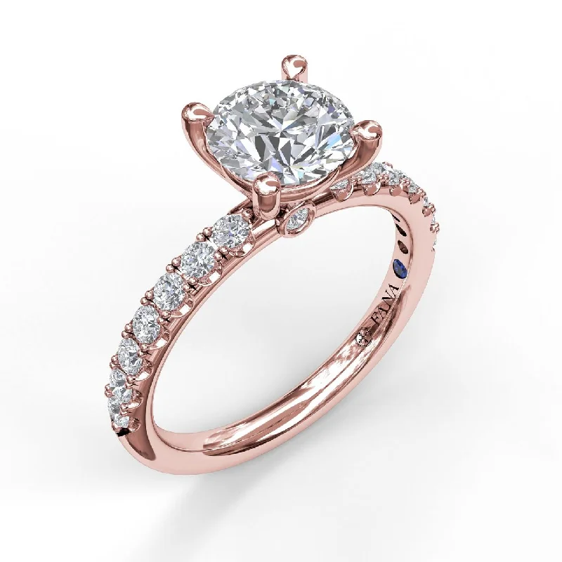 Women’s engagement rings with platinum bands-FANA - DIAMOND ENGAGEMENT RING SETTING