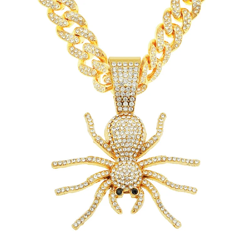 Golden (Spider)-with 5525 Models 50cm Cuban Link Chain