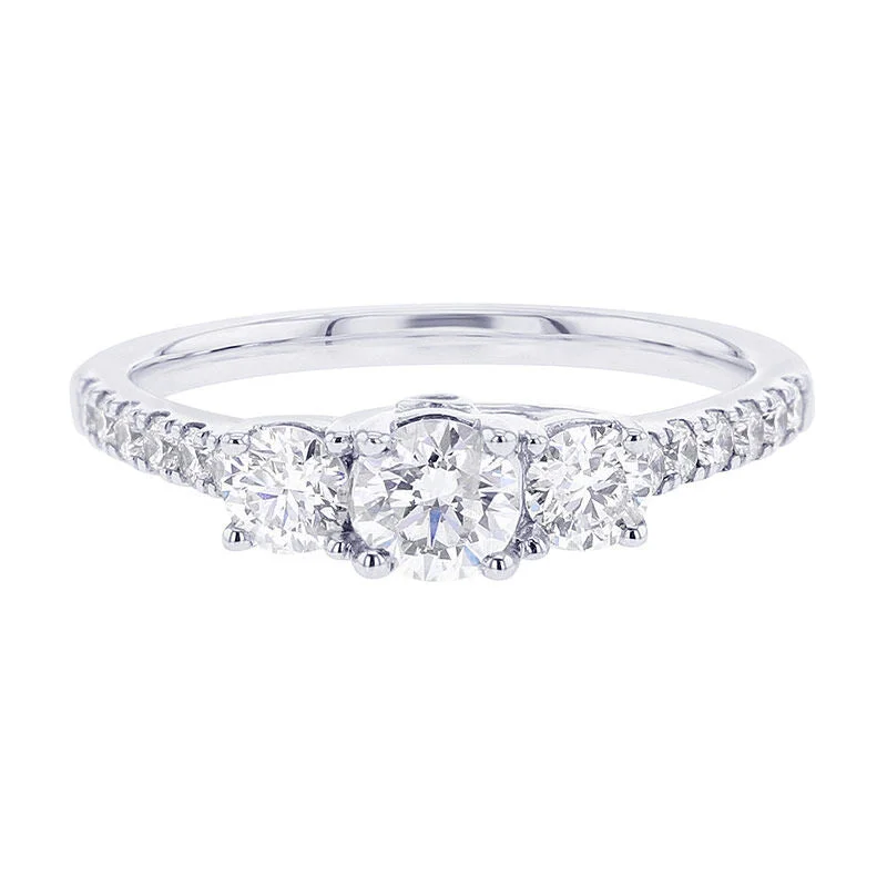 Women’s sapphire engagement rings-Winter Ready for Love Diamond Engagement Ring