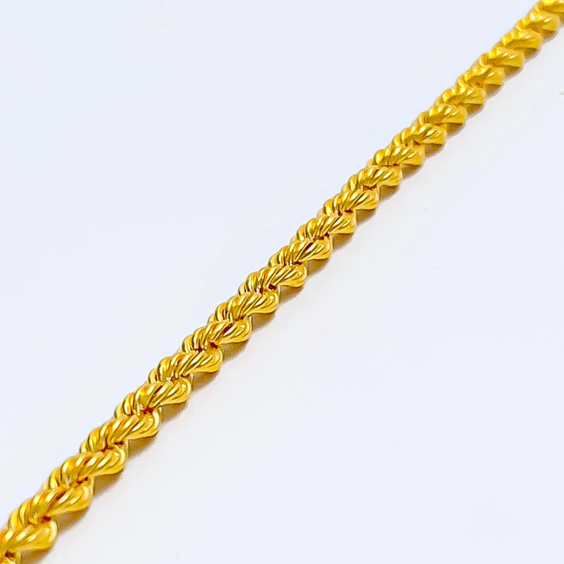 Women’s gold bracelets-Everyday Charming 22k Gold Baby Bracelet