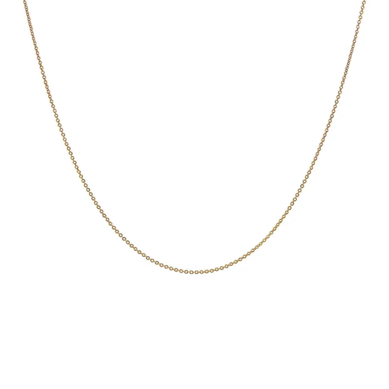 Women’s sterling silver necklaces-TrueGem Cable Chain