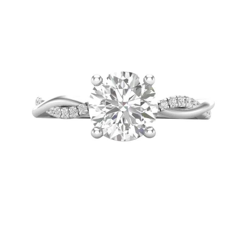 Women’s sophisticated engagement rings-Natalie Build Your Own Earth Born Diamond Engagement Ring 1/5ct