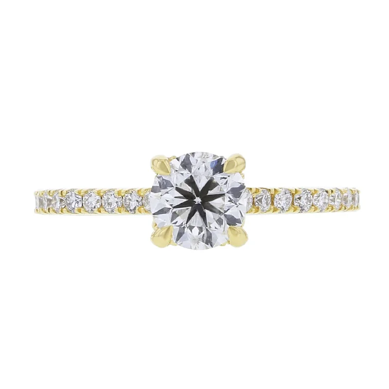 Women’s white gold engagement rings-Mildred Certified Ready for Love Diamond Engagement Ring