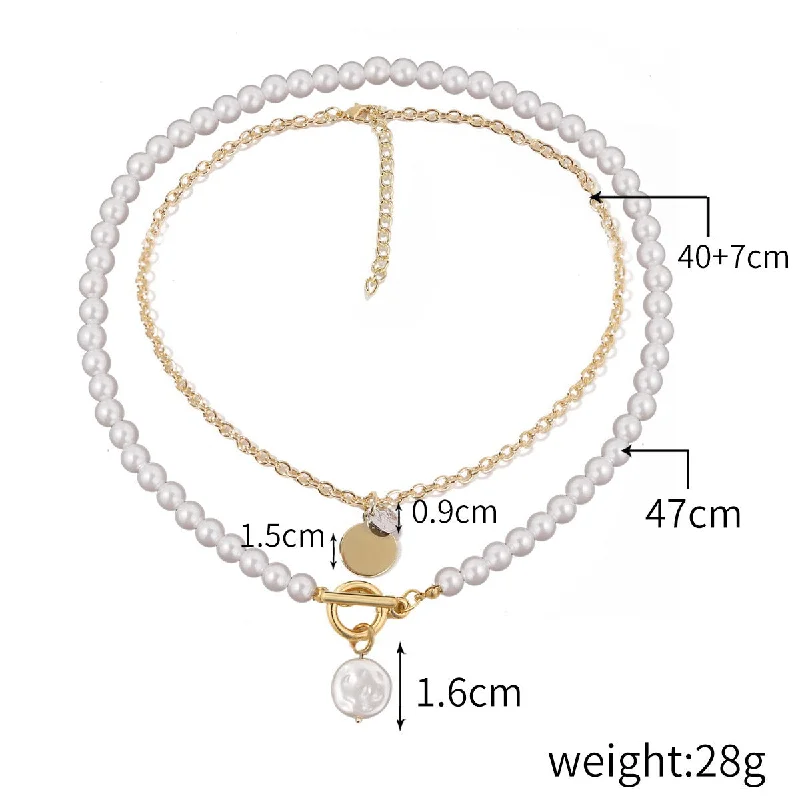 N2108-21 Double-Layer Flat Pearl