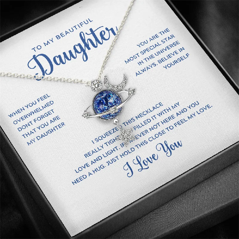 Necklace Daughter Card Gift Box