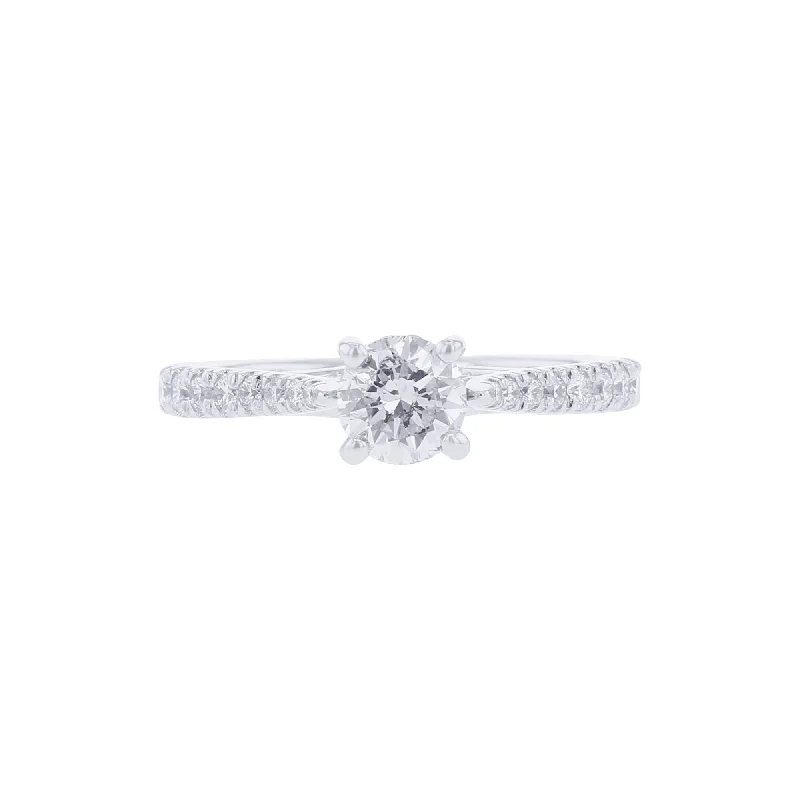 Women’s engagement rings with small diamonds-Anna Certified Ready for Love Diamond Engagement Ring