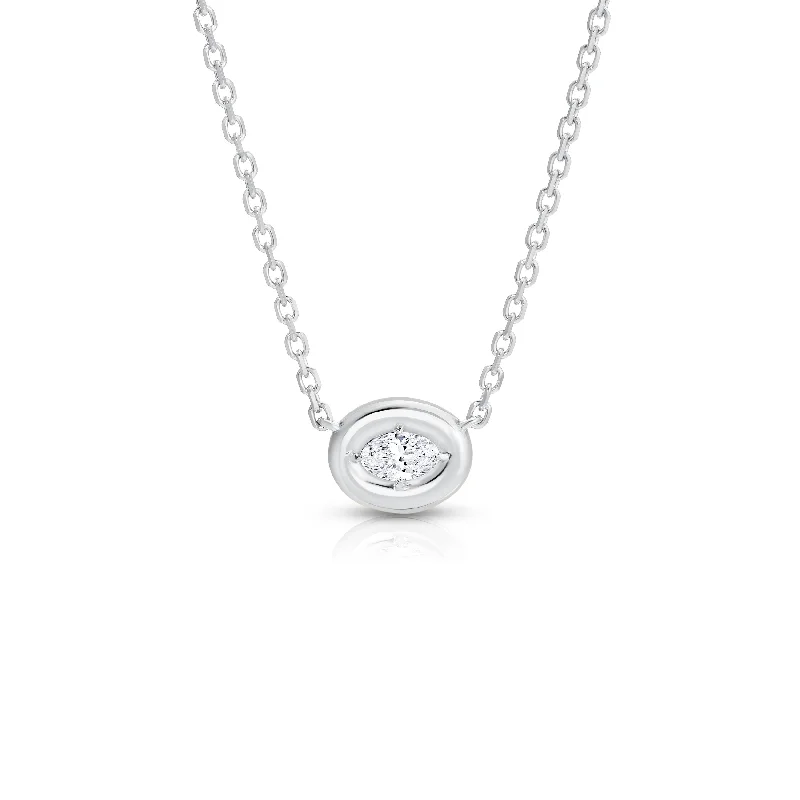 Women’s anniversary diamond necklaces-Ovalis Necklace