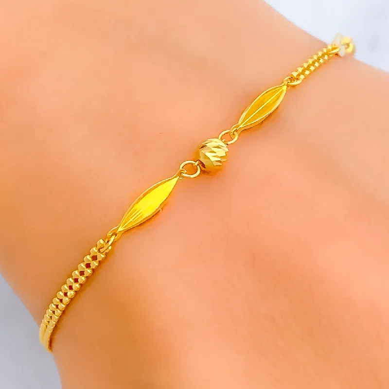 Women’s multi-layer bracelets-Elevated Delicate 22k Gold Bracelet