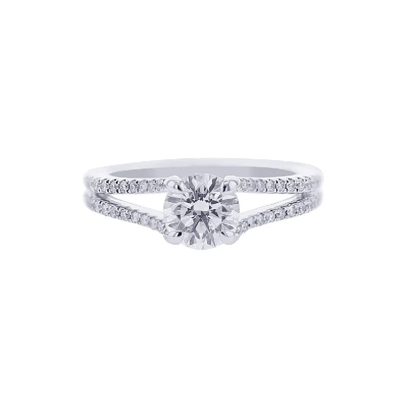 Women’s engagement rings with halo setting-Sullivan Certified Ready for Love Diamond Engagement Ring 1 1/2ct