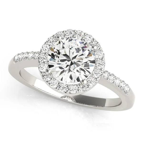 Women’s custom-made engagement rings-ENGAGEMENT RINGS HALO ROUND