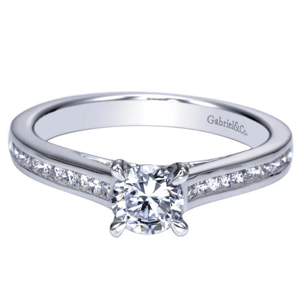 Women’s sparkly diamond engagement rings-GABRIEL & CO - DIAMOND ENGAGEMENT RING SETTING