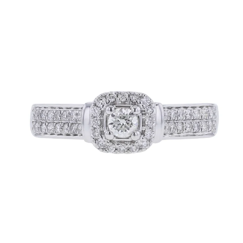 Women’s vintage diamond engagement rings-Brooke Ready for Love Diamond Engagement Ring