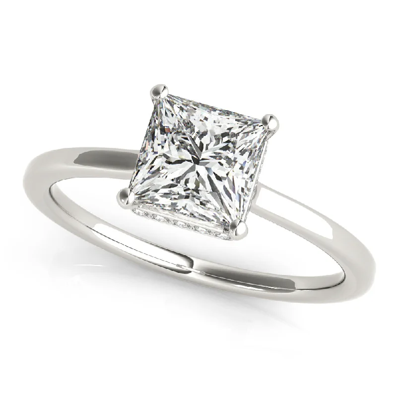 Women’s cushion-shaped diamond engagement rings-ENGAGEMENT RINGS PRINCESS CUT