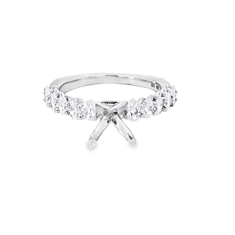 Women’s custom engagement rings-OVAL DIAMOND ENGAGEMENT RING SETTING – 1.00 TCW