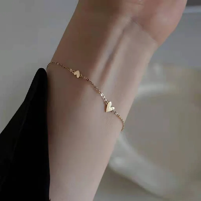 Jye57 Bracelet Gold Shaped Asymmetric Heart