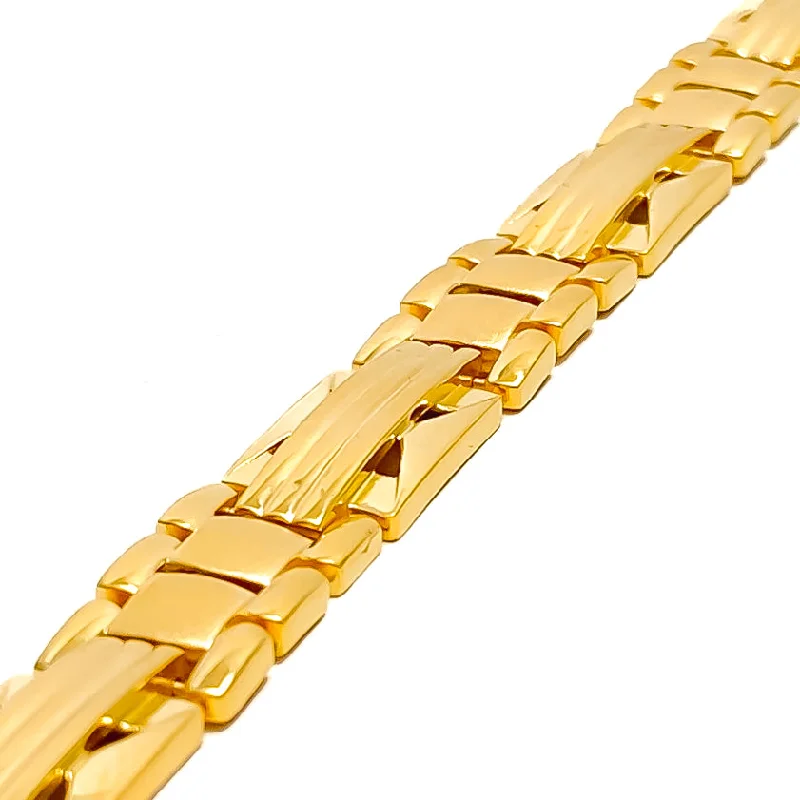 Women’s unique bangles-Classy Beautiful 22K Gold Men's Bracelet