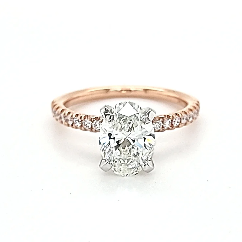 Women’s engagement rings with round diamonds-DIAMOND ENGAGEMENT RING SETTING - 0.25 TCW