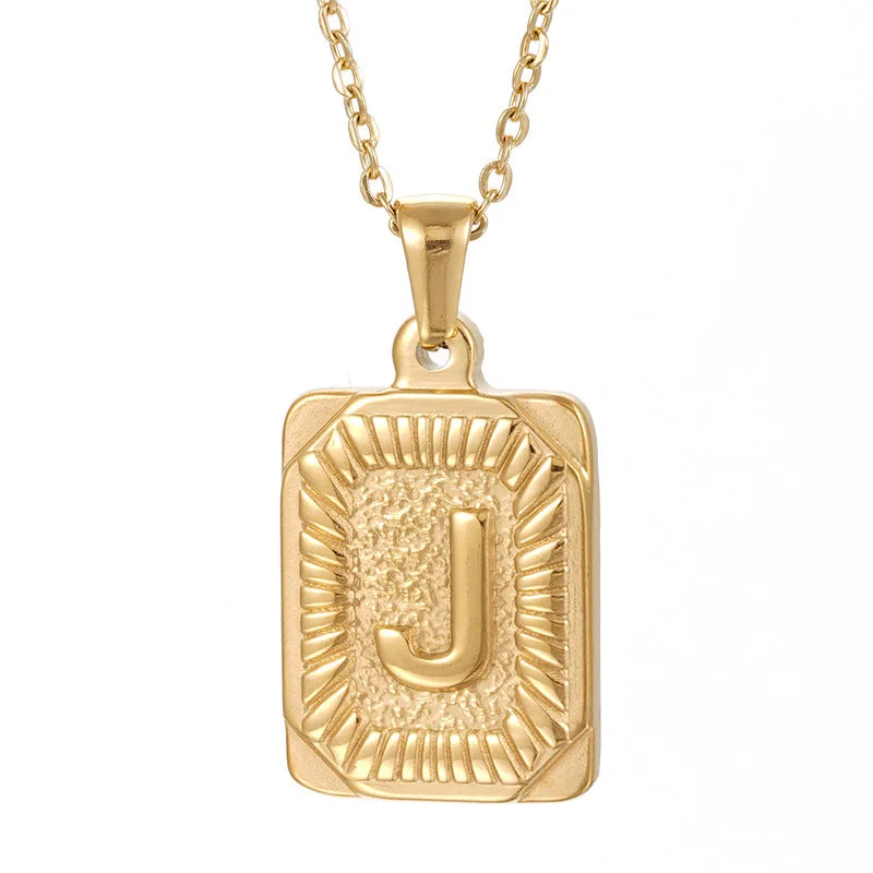 (Including Chain) Gold J