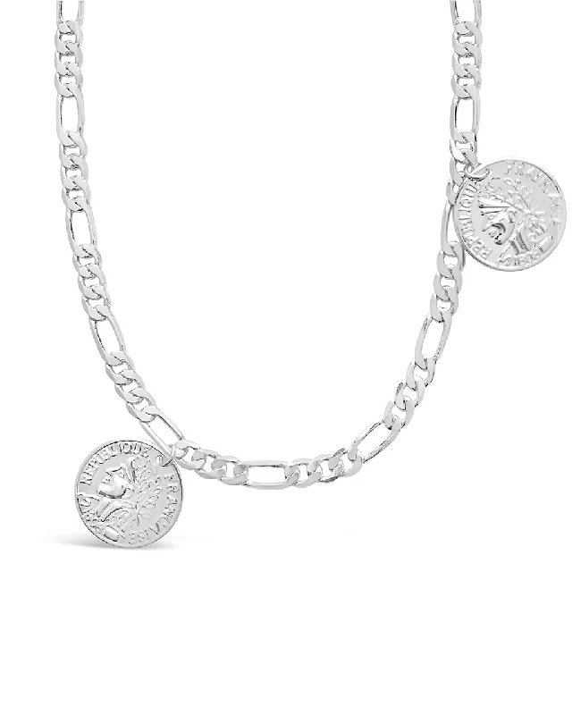 Women’s dainty necklaces-Figaro Charm Necklace