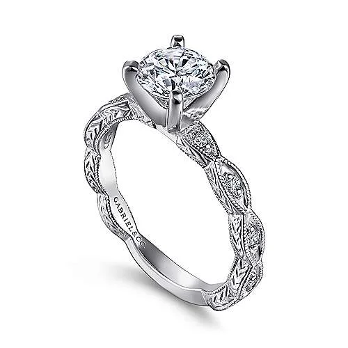 Women’s bold engagement rings-GABRIEL & CO - DIAMOND ENGAGEMENT RING SETTING