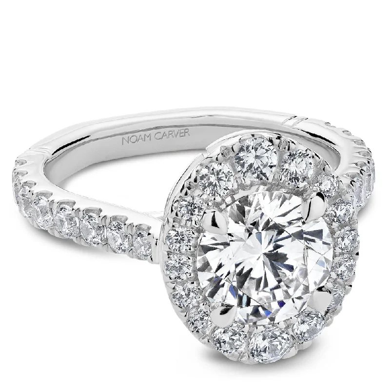 Women’s oval-shaped diamond engagement rings-Noam Carver Engagement Ring