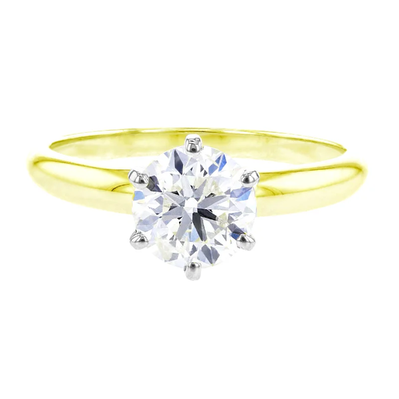 Women’s engagement rings with a diamond band-Christa Ready For Love Diamond Engagement Ring 1 1/4CT