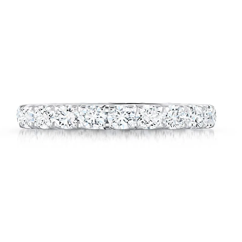 Women’s engagement rings with baguette diamonds-Khloe Eternity Diamond Wedding Ring