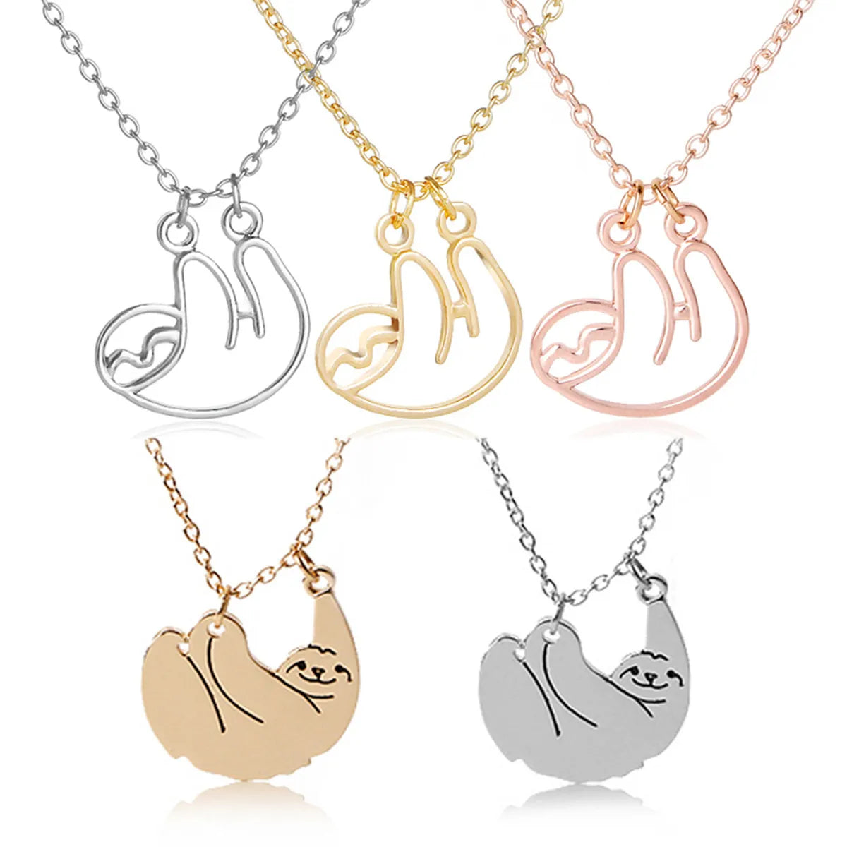 Women’s luxury diamond necklaces-Cute Animal Alloy Plating Women's Pendant Necklace