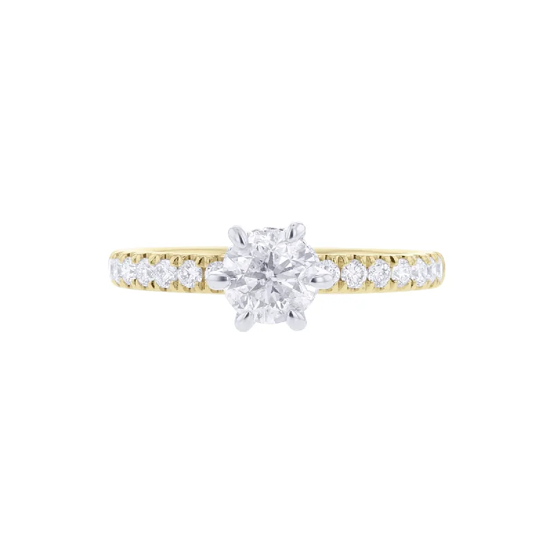 Women’s engagement rings with unique settings-Goldie Ready for Love Diamond Engagement Ring