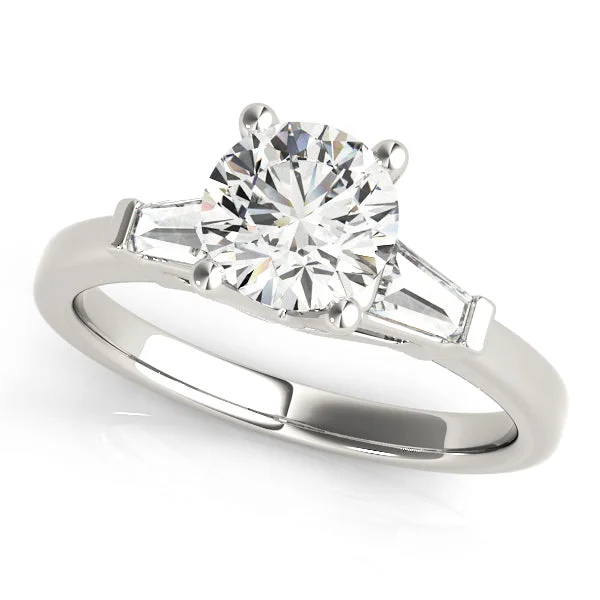 Women’s luxury platinum engagement rings-ENGAGEMENT RINGS FANCY SHAPE BAGUETTE REMOUNTS