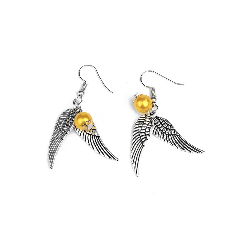 Antique Silver Flying Thief Earrings