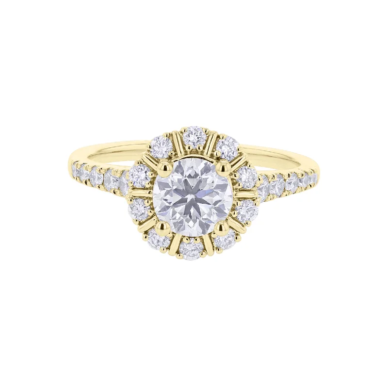 Women’s cushion cut diamond engagement rings-Chloe Ready for Love Diamond Engagement Ring