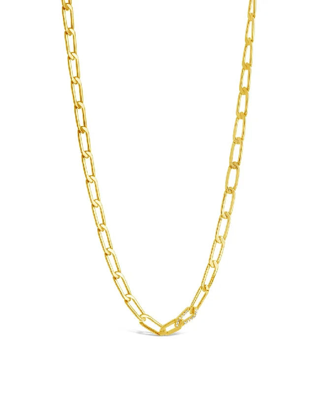 Women’s classic necklaces-Kinslee CZ Chain Necklace