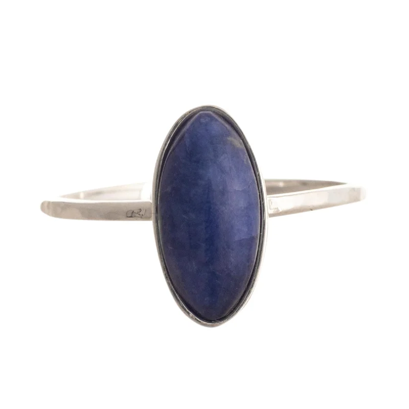 Women’s engagement rings-Novica Handmade Andes Night Sky Sodalite Cocktail Ring