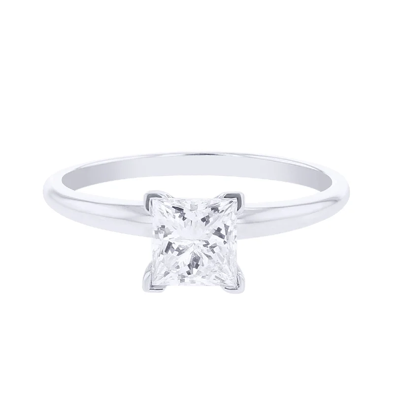 Women’s engagement rings with small diamonds-Christa Princess Ready for Love Diamond Engagement Ring 1ct