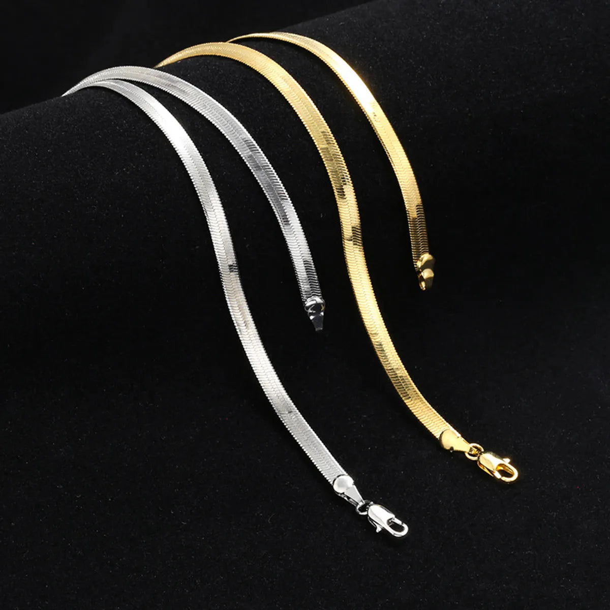 Women’s trendy chain necklaces-Fashion Solid Color Stainless Steel Necklace Stainless Steel Necklaces