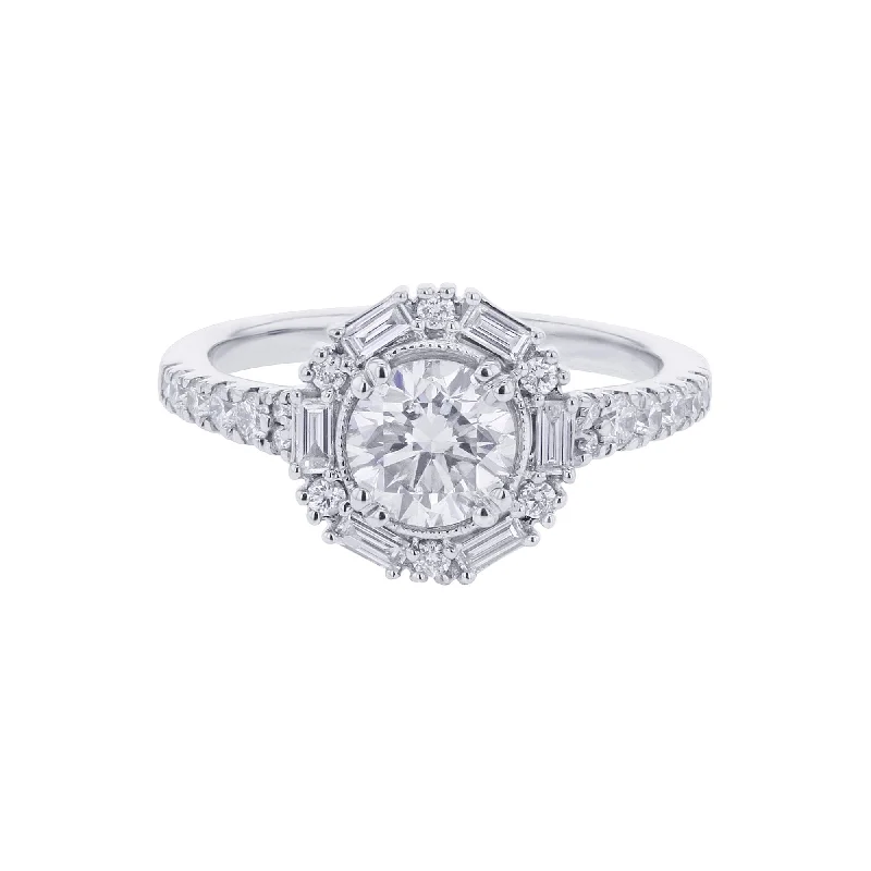 Women’s halo diamond engagement rings-Courtney Ready for Love Diamond Engagement Ring